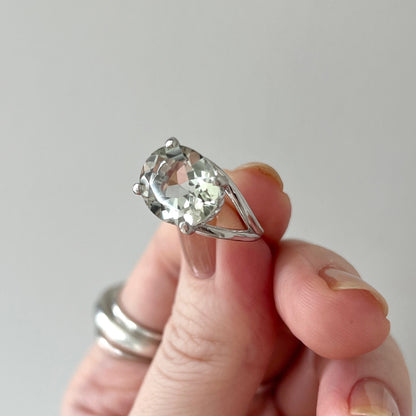 [ green amethyst  ] reine -pinky silver