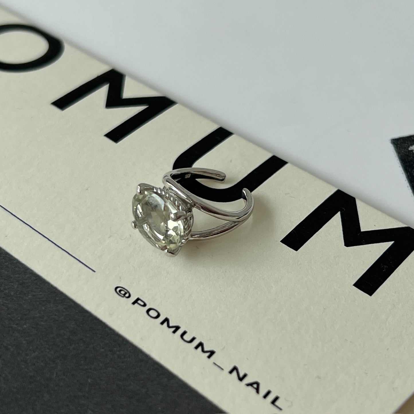 [ green amethyst  ] reine -pinky silver