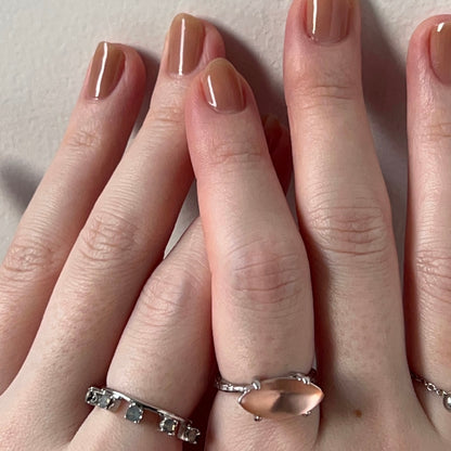 [ pink ] gem MARQUISE silver