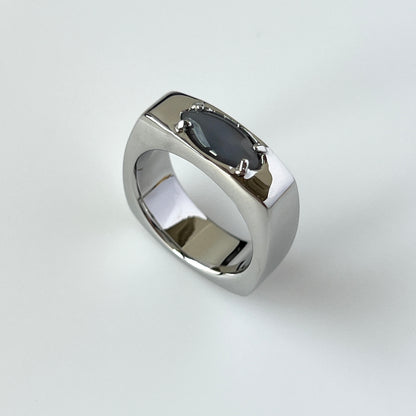 [ gray moon glass ] europa silver