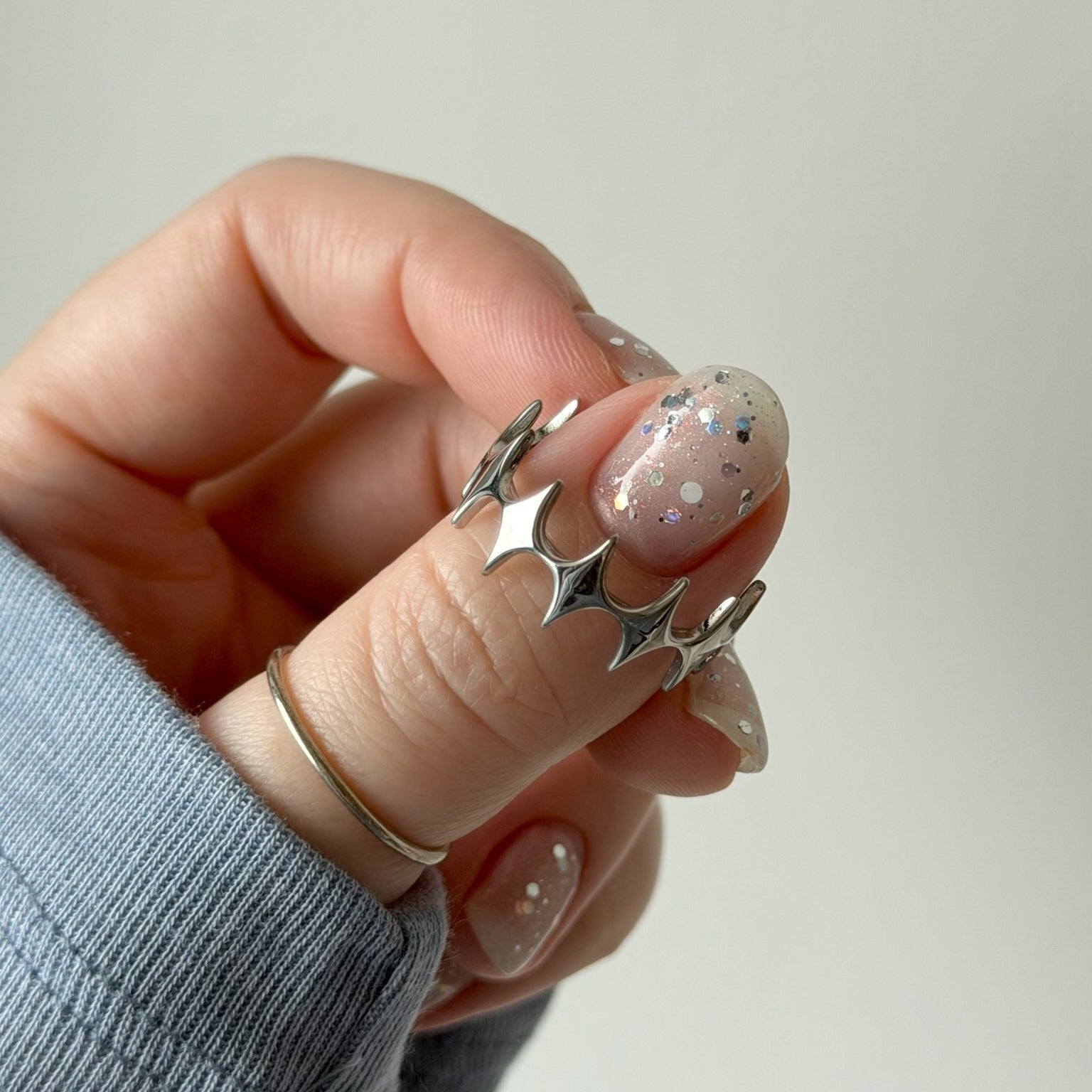 silver ] diamond shaped ring – POMUM&ARTS