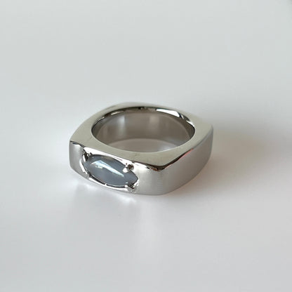 [ gray moon glass ] europa silver