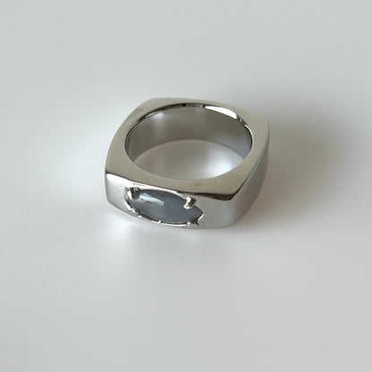 [ gray moon glass ] europa silver