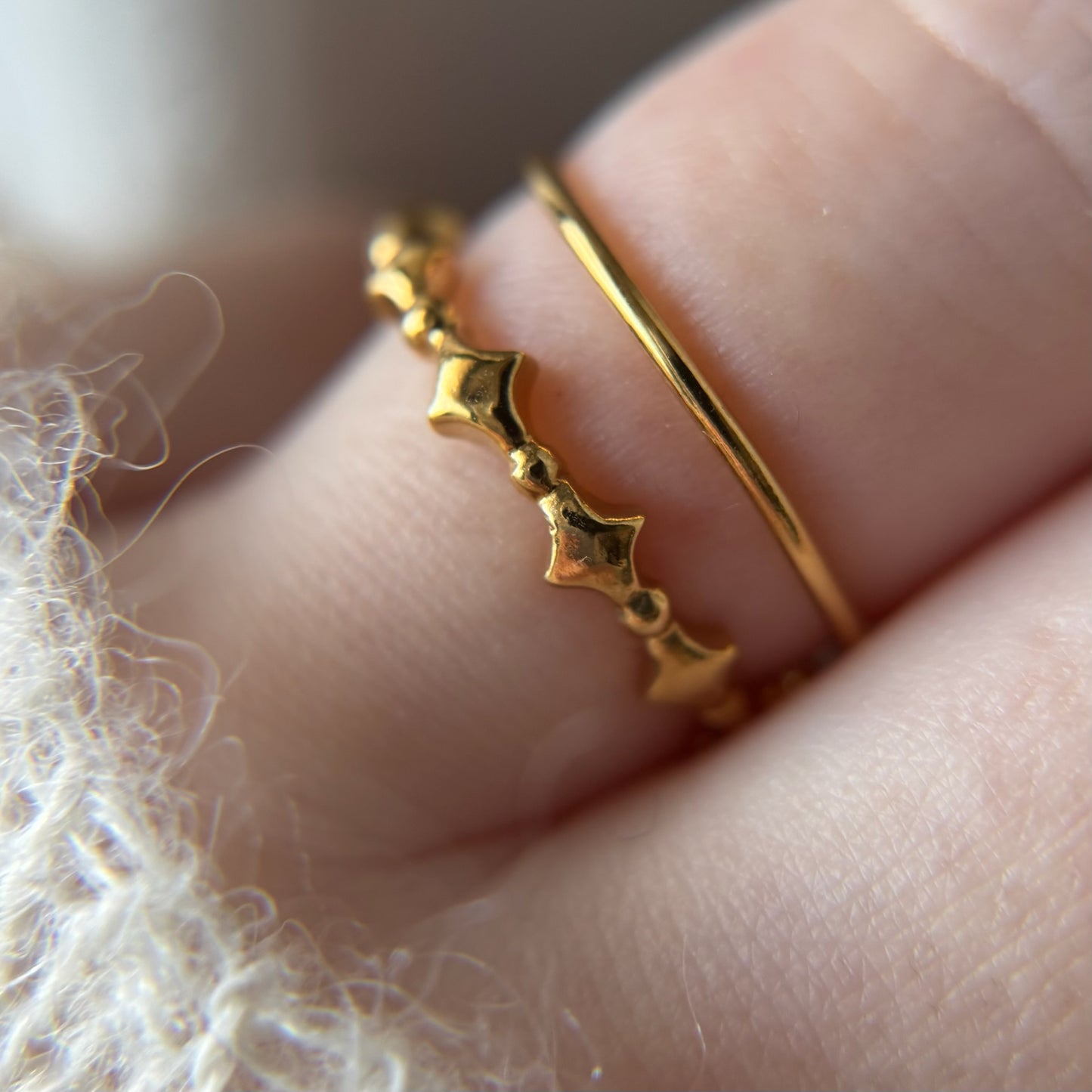 [ gold ] stella wreath ring [ free size ]