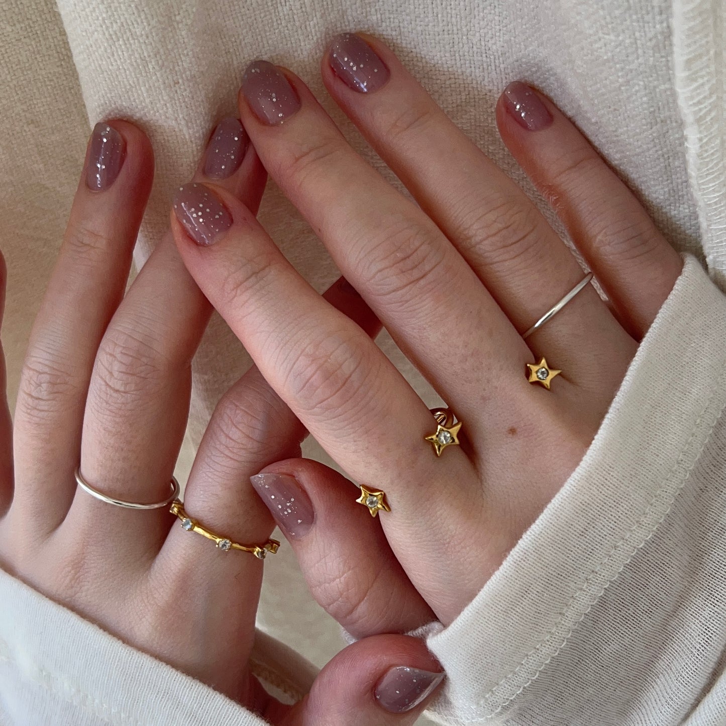 [ moon stone ] orion ring gold [ free size ]