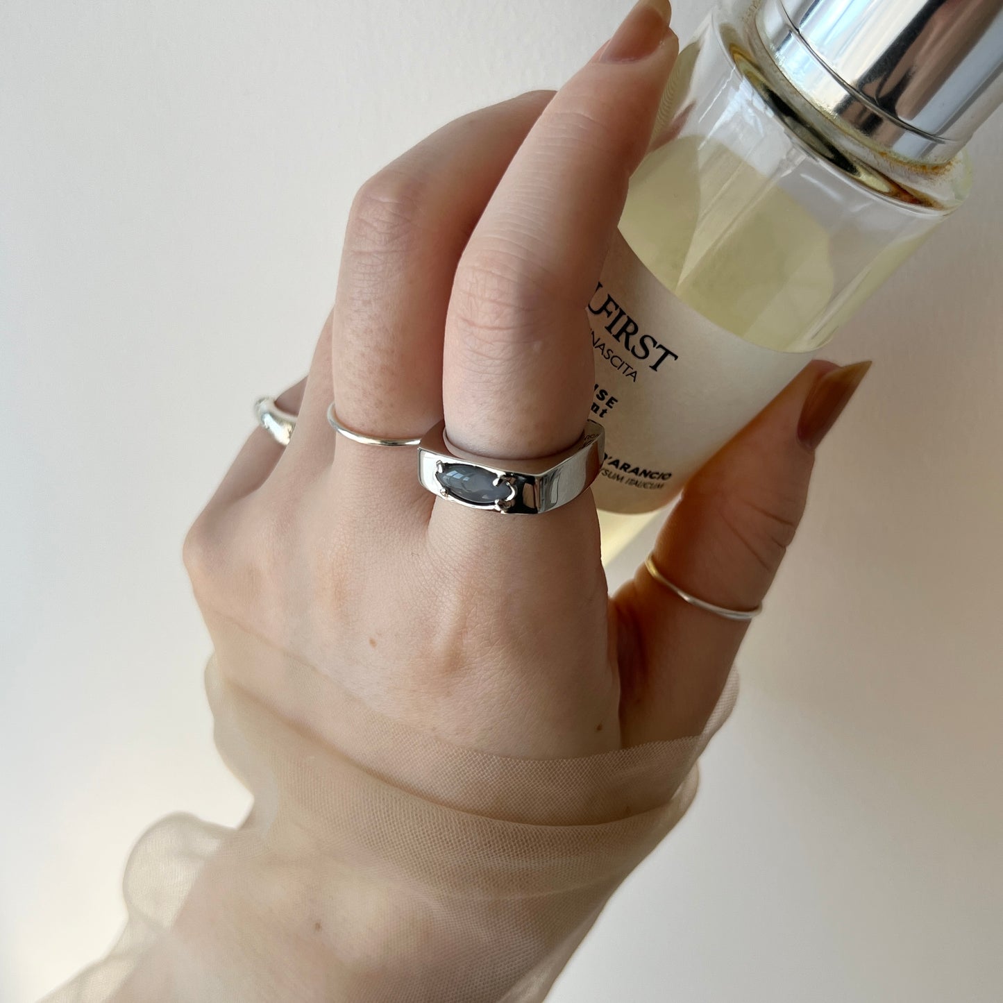[ gray moon glass ] europa silver