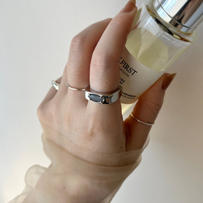 [ gray moon glass ] europa silver