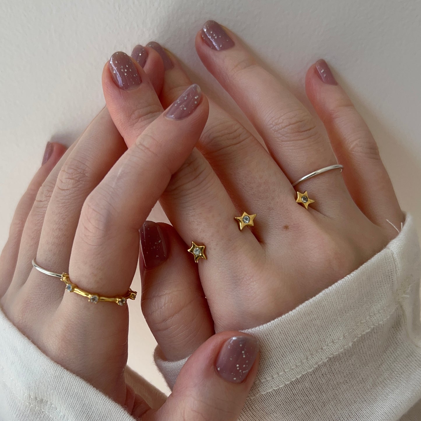 [ moon stone ] orion ring gold [ free size ]