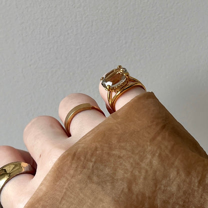 [ green amethyst  ] reine -pinky gold