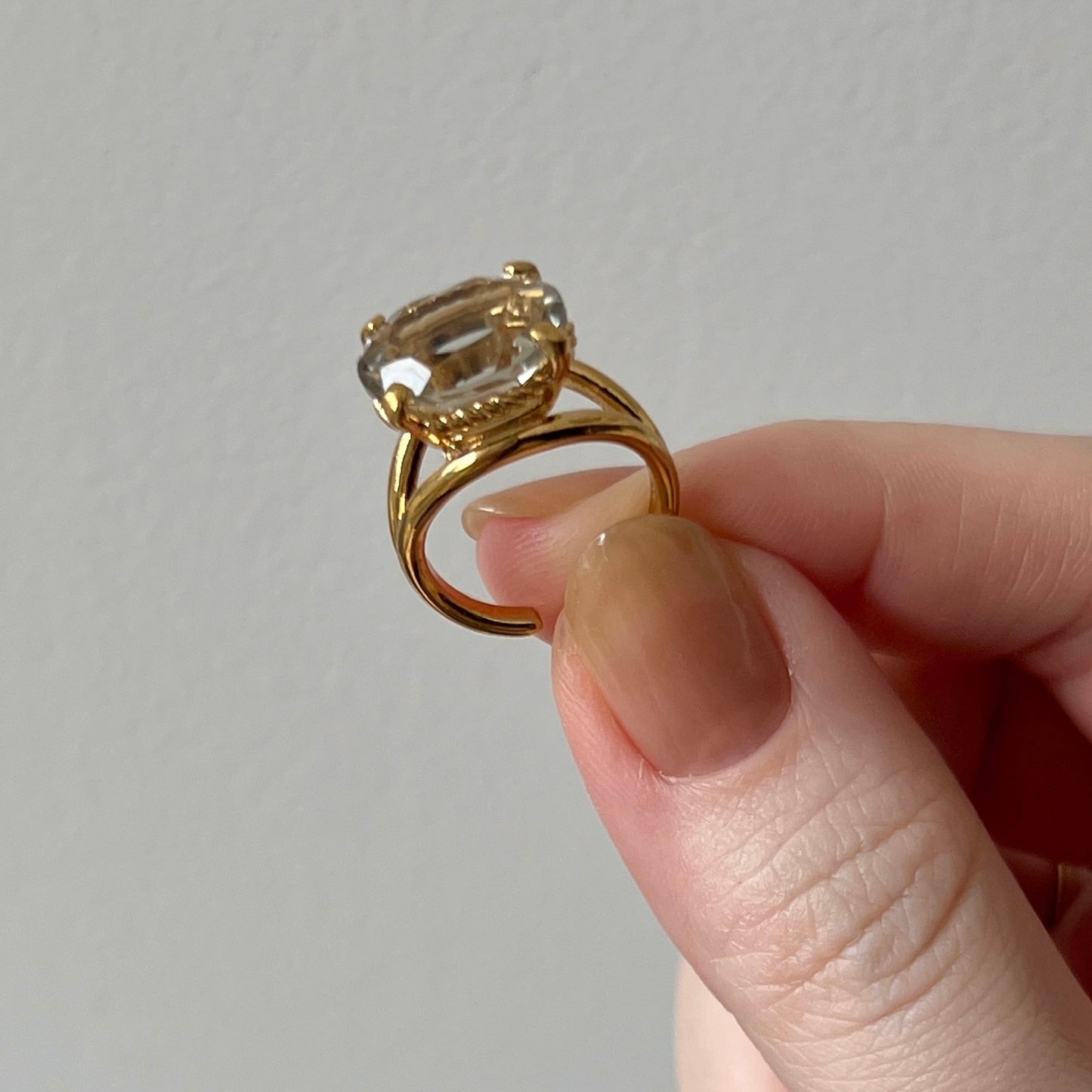 [ green amethyst  ] reine -pinky gold