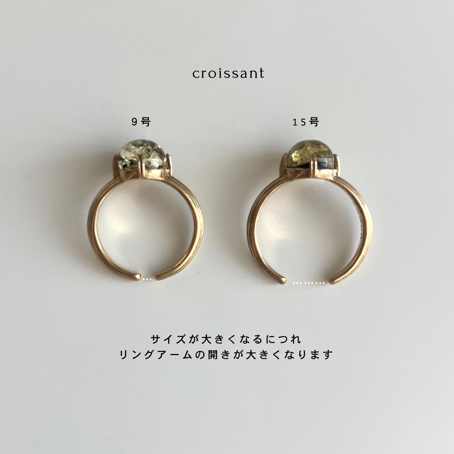 [ rainbow moon stone ] croissant gold