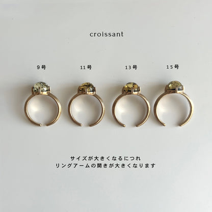 [ black amber ]  croissant silver