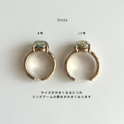 [ black amber ] trois silver