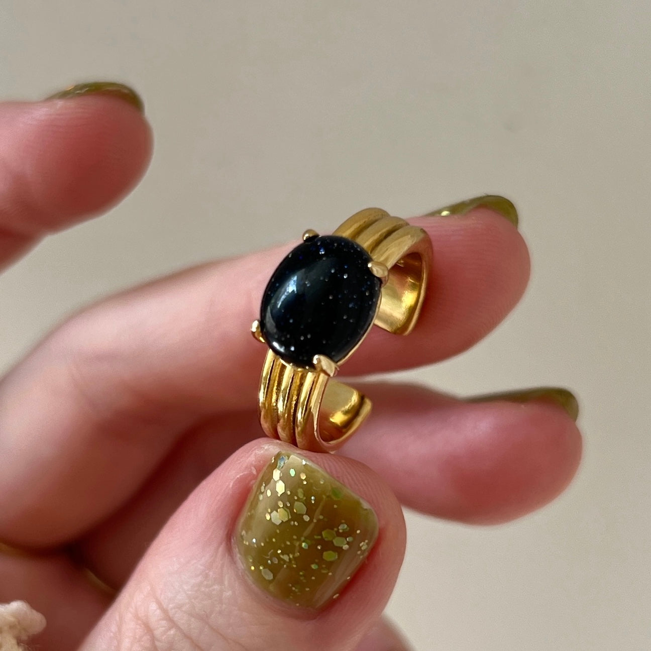 [ blue gold stone ] trois gold