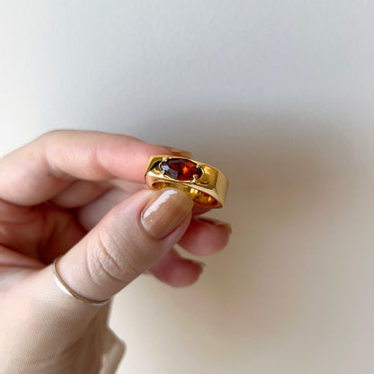 [ maroon moon glass ] europa gold