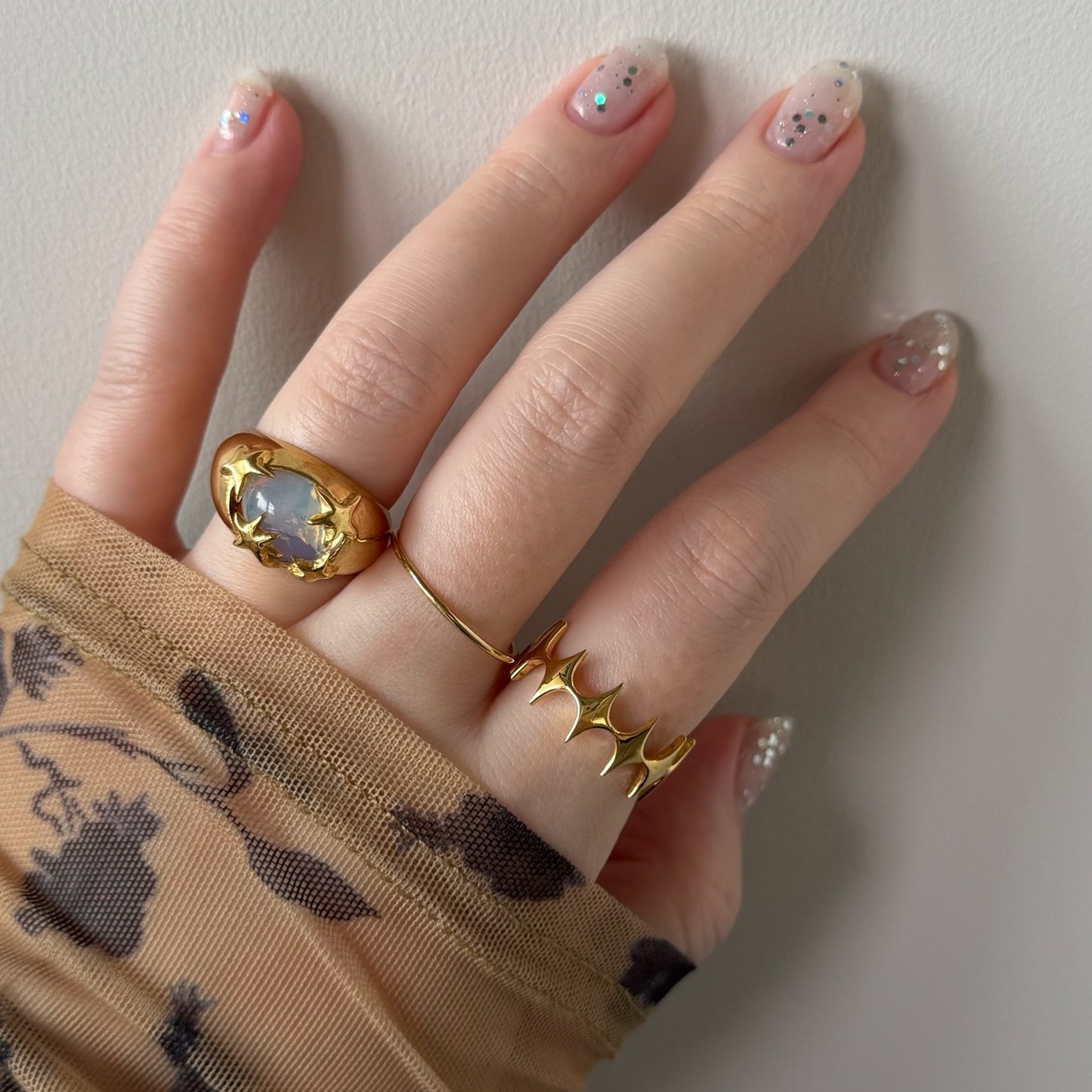 [ gold ] diamond shaped ring