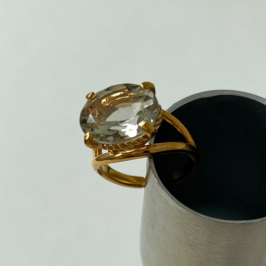 [ green amethyst  ] reine -pinky gold