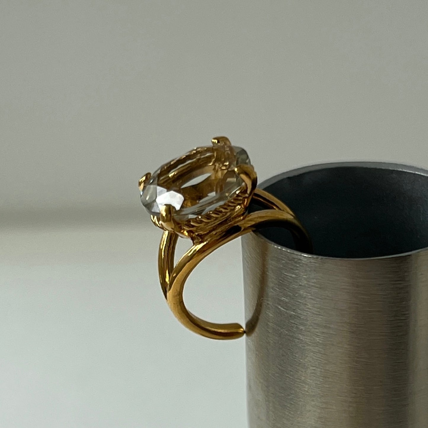 [ green amethyst  ] reine -pinky gold