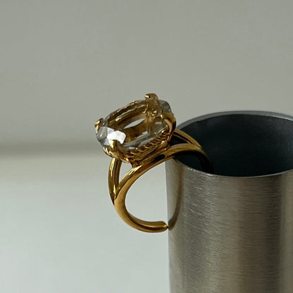 [ green amethyst  ] reine -pinky gold