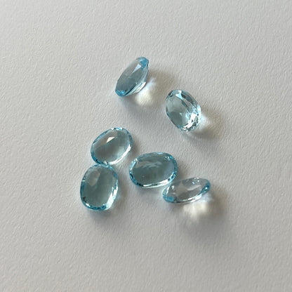 [ sky blue topaz  ] um gold ring [ free size ]