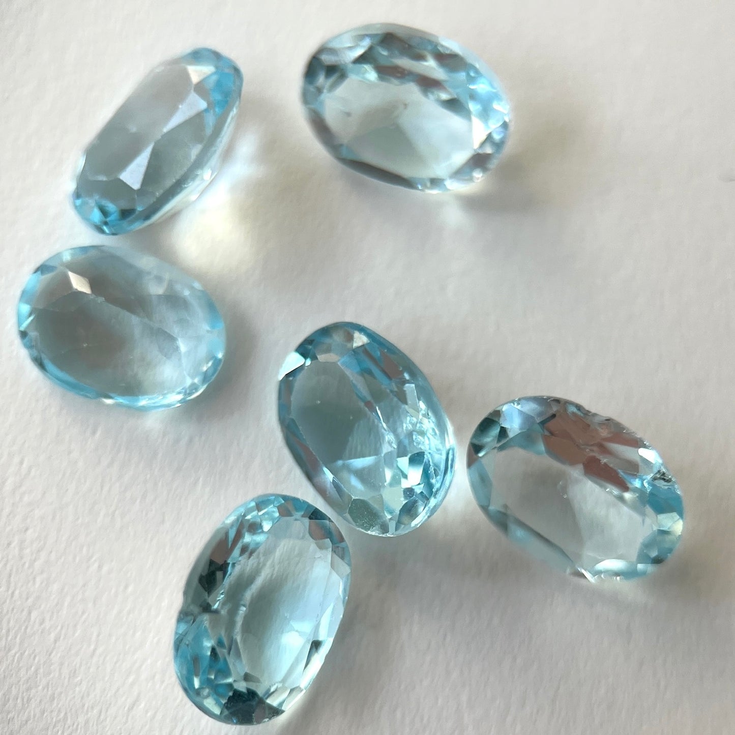 [ sky blue topaz  ] um gold ring [ free size ]