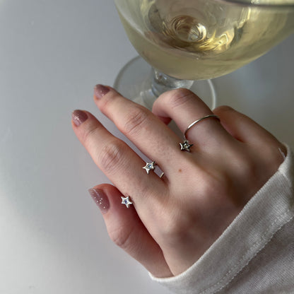 [ moon stone ] orion ring gold [ free size ]