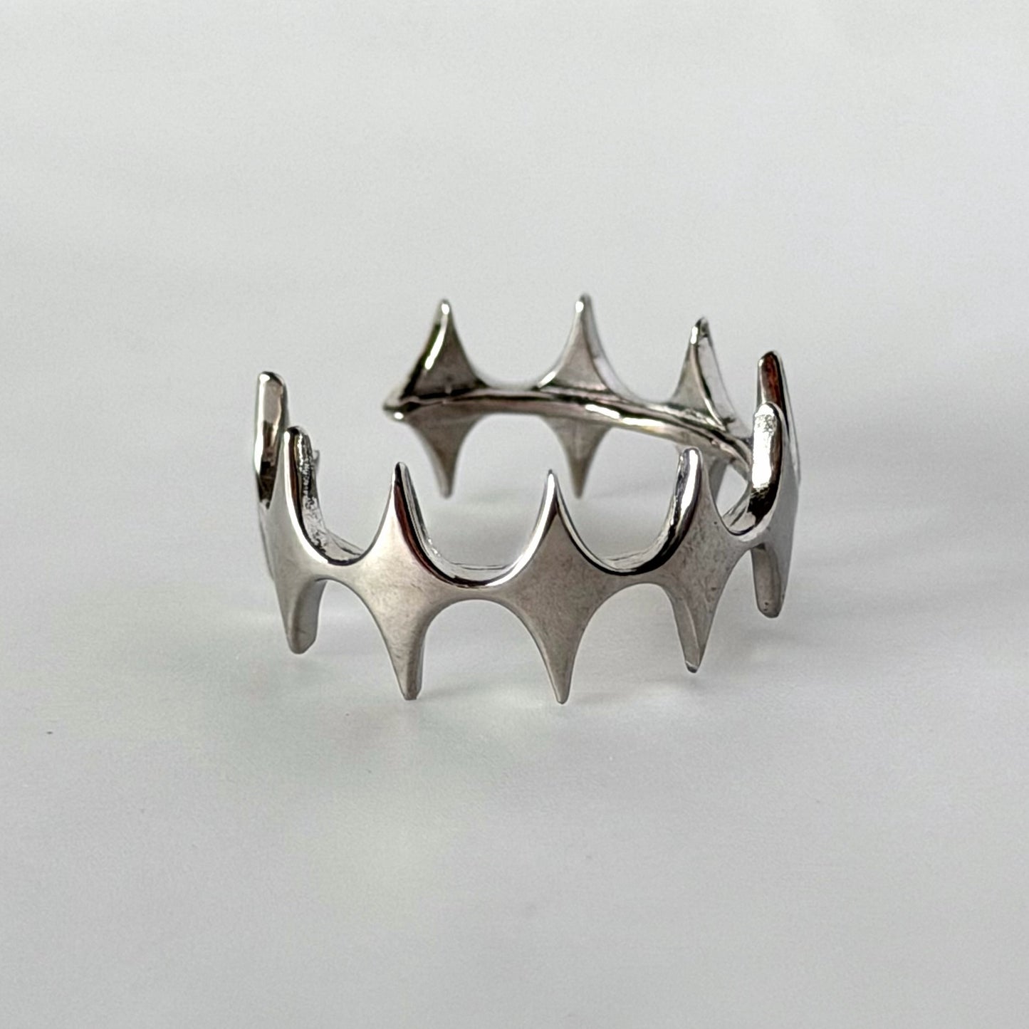 [ silver ] diamond shaped ring