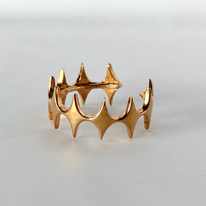 [ gold ] diamond shaped ring