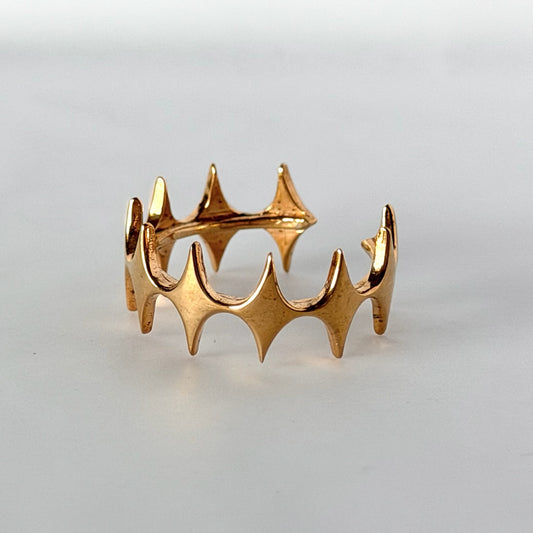[ gold ] diamond shaped ring