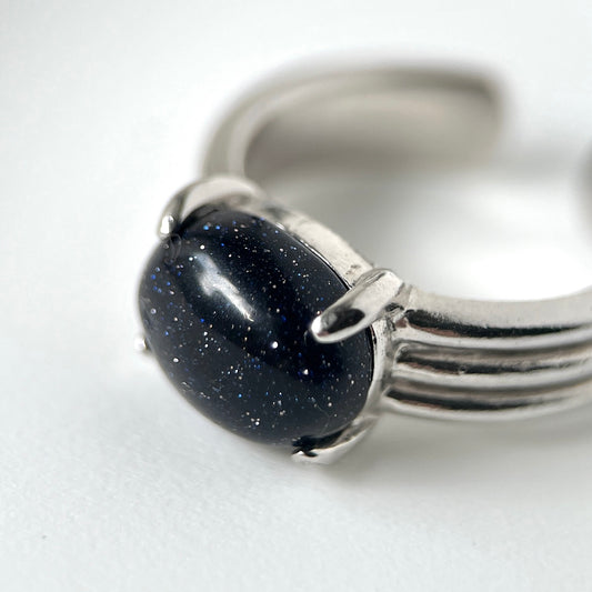 [ blue gold stone ] trois silver
