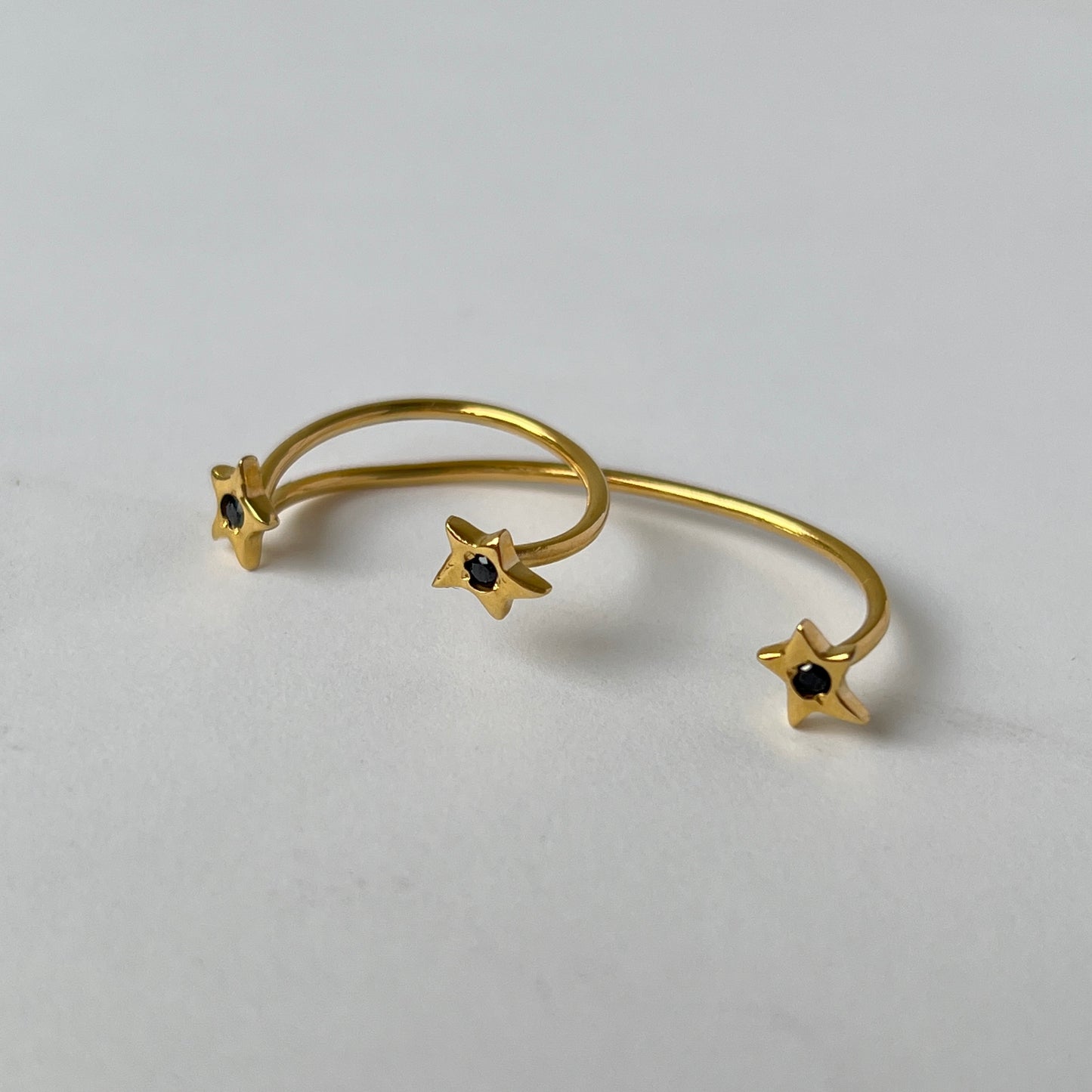 [ black spinel ] orion ring gold [ free size ]