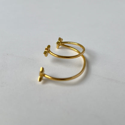 [ black spinel ] orion ring gold [ free size ]
