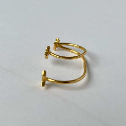 [ moon stone ] orion ring gold [ free size ]