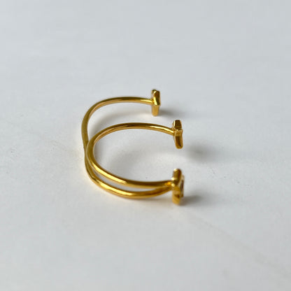 [ moon stone ] orion ring gold [ free size ]