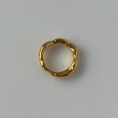 [ mint ] nuanced pinky ring [ gold ]
