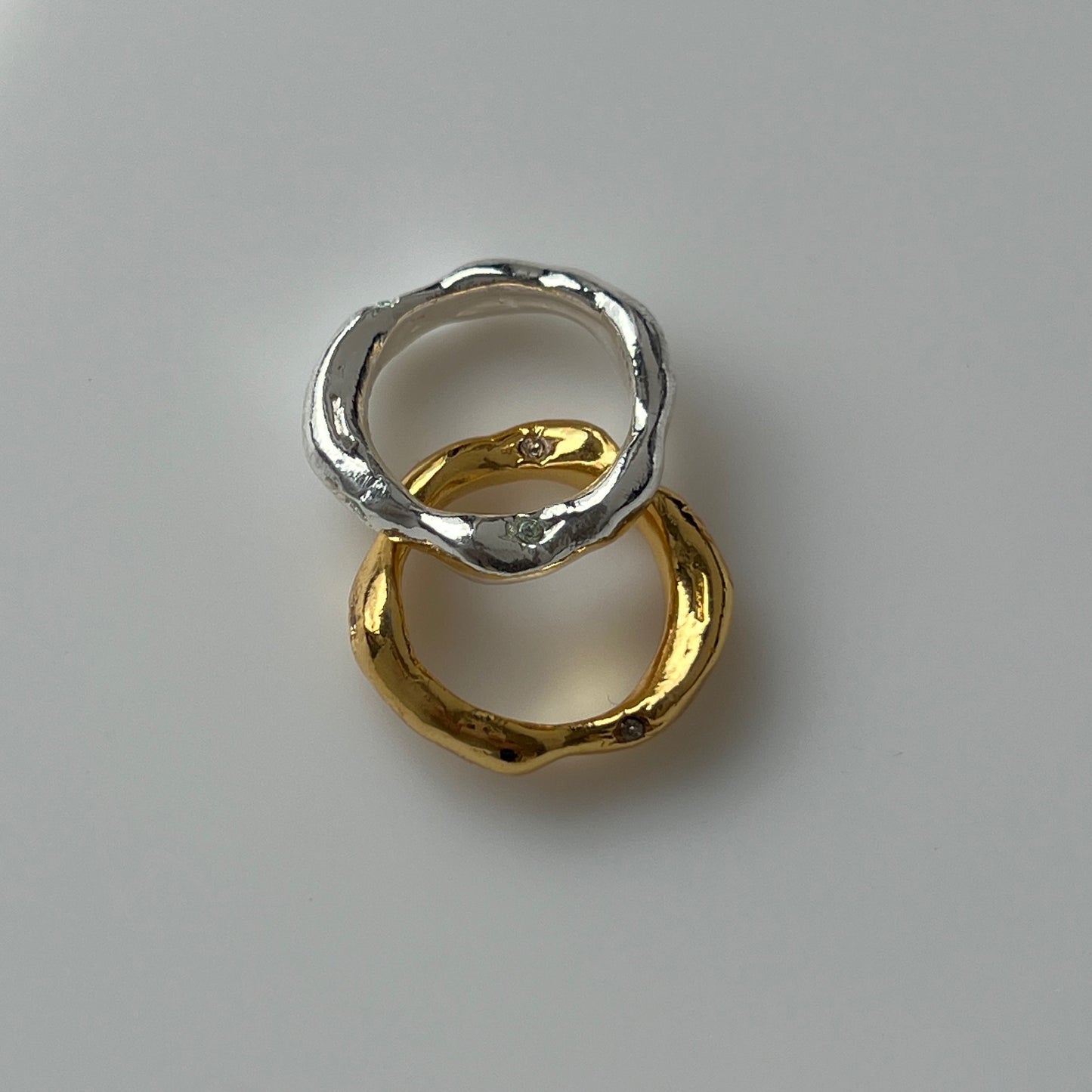 [ mint ] nuanced pinky ring [ silver ]