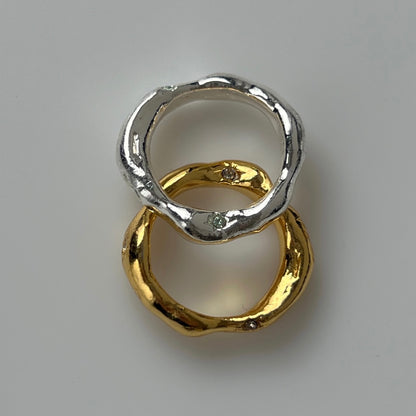 [ mint ] nuanced pinky ring [ silver ]