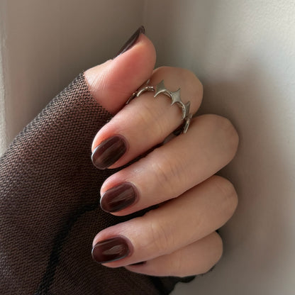 [ silver ] diamond shaped ring