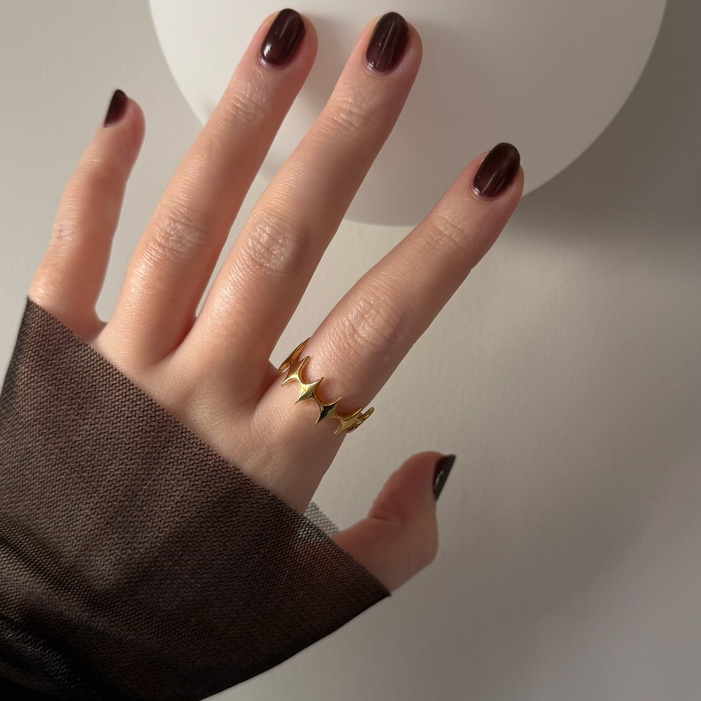 [ gold ] diamond shaped ring
