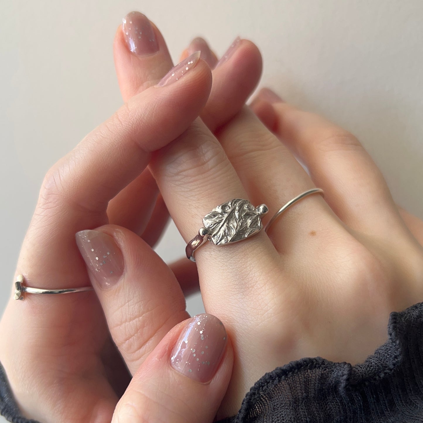 [ silver ] sculpture ring [ free size ]