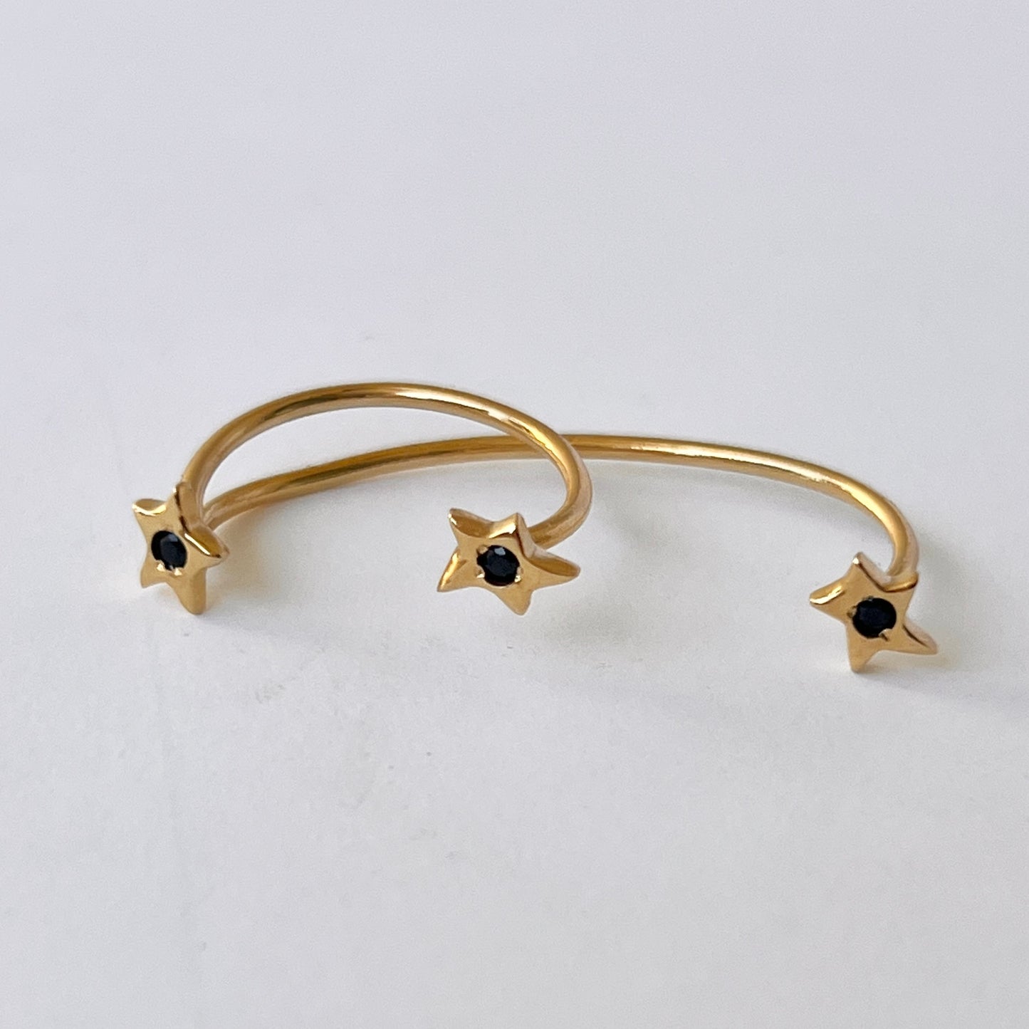 [ black spinel ] orion ring gold [ free size ]