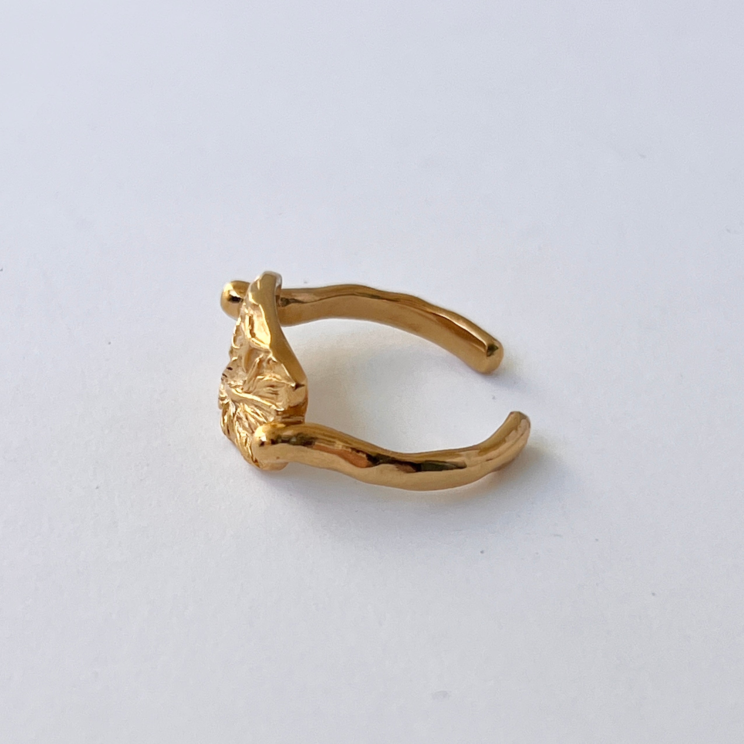 た*も様 POMUM&ARTS リング トルマリン ゴールド シルバー925 フ gold ] sculpture ring [ free size ] – POMUM&ARTS