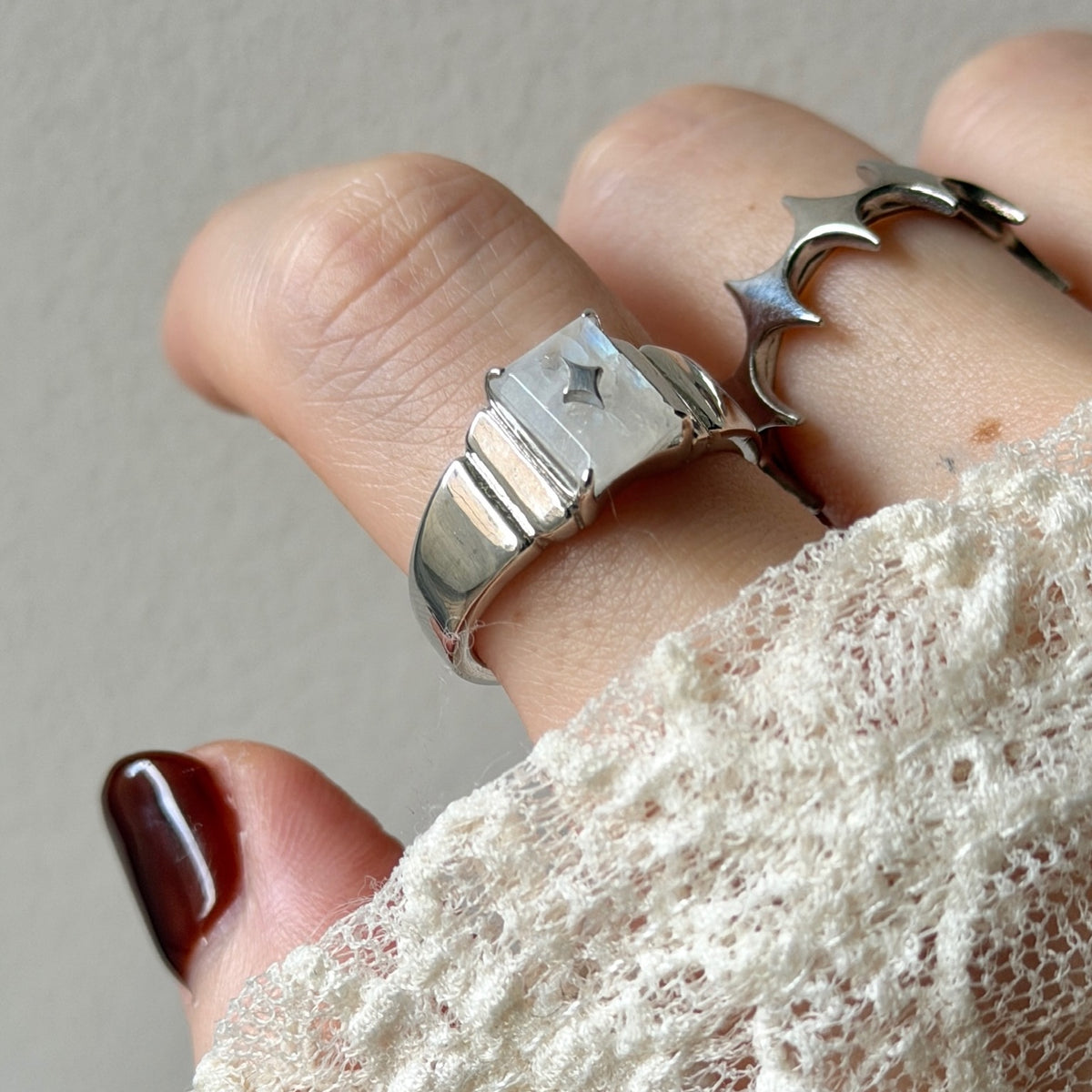 [ moon stone ] telescope silver