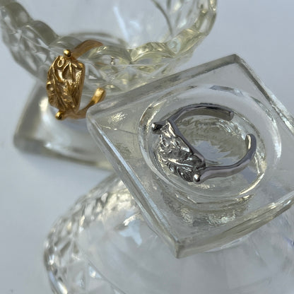 [ gold ] sculpture ring [ free size ]