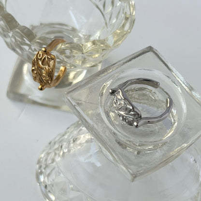 [ gold ] sculpture ring [ free size ]