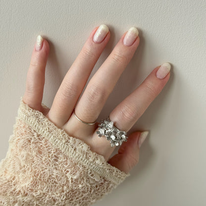 [ silver ] mimosa ring