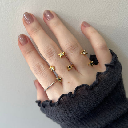 [ moon stone ] orion ring gold [ free size ]