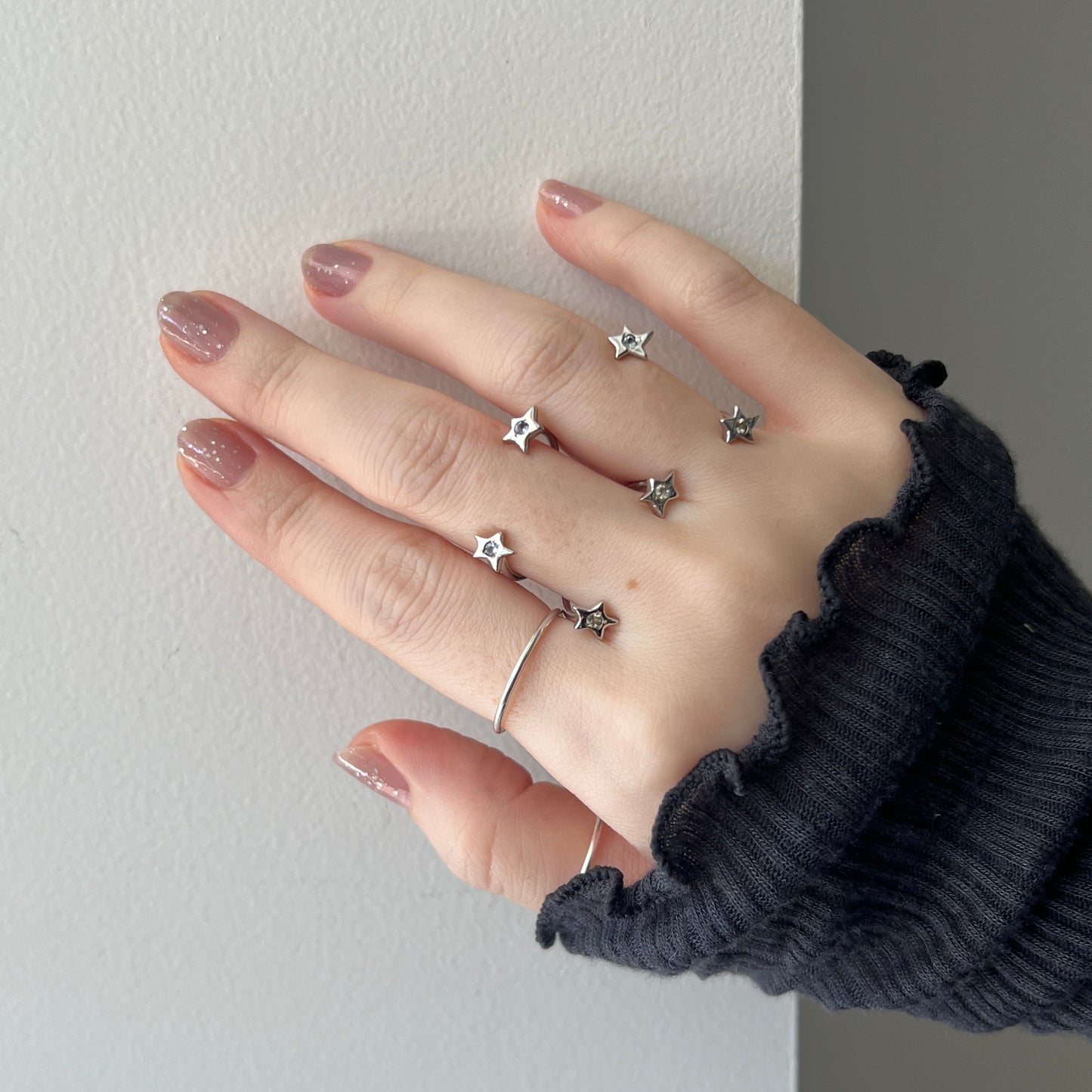 [ moon stone ] orion ring silver [ free size ]