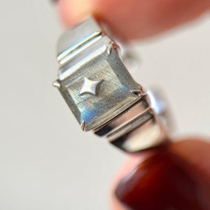 [ labradorite ] telescope silver