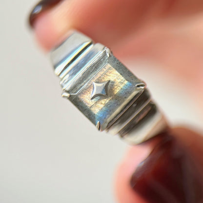 [ labradorite ] telescope silver